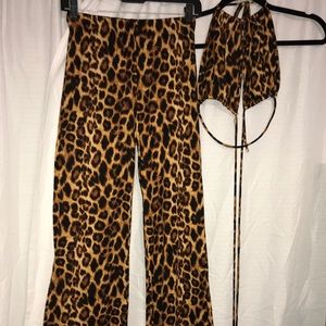 Leopard Print Matching Set.